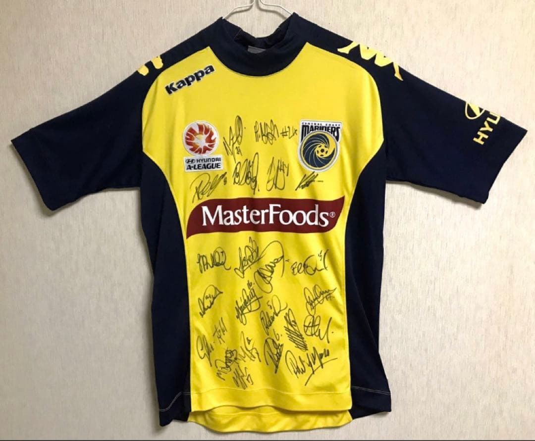直筆　本物　オーストラリア　Aリーグ　セントラル　コースト　マリナーズ
