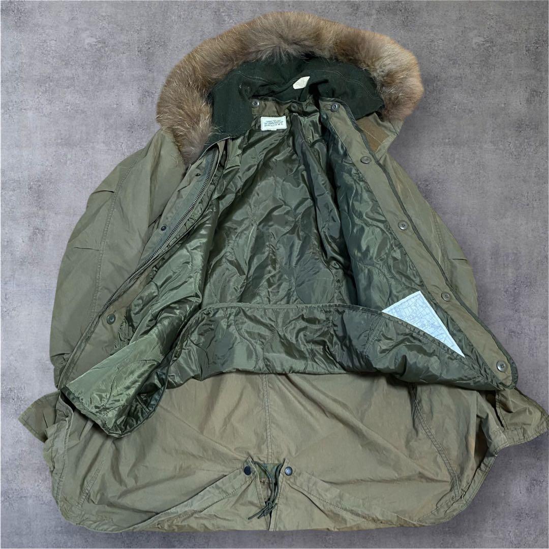 AVIREX USA 70s モッズコート カーキ L キルティングライナー