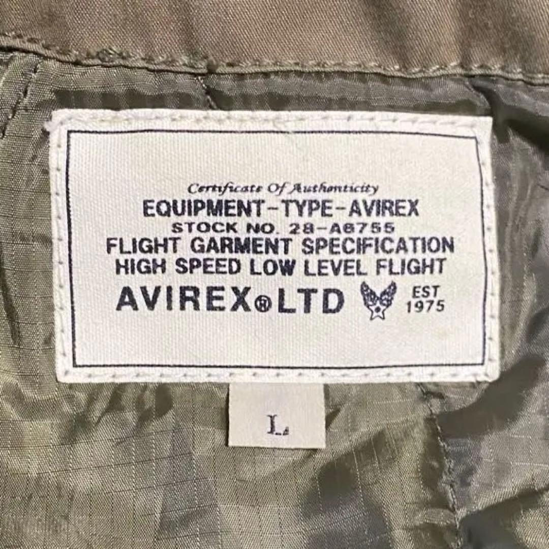 AVIREX USA 70s モッズコート カーキ L キルティングライナー