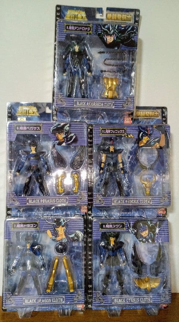 新品 聖闘士星矢 拳闘聖闘士 アクションセイント 暗黒聖闘士 全5種 黄金聖衣