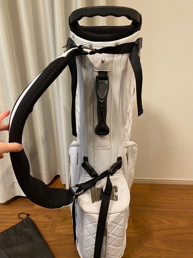 WAAC ホワイト キャディバッグとカートバック