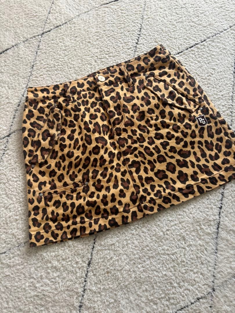 パーリーゲイツ　ヒョウ柄スカート　サイズ1