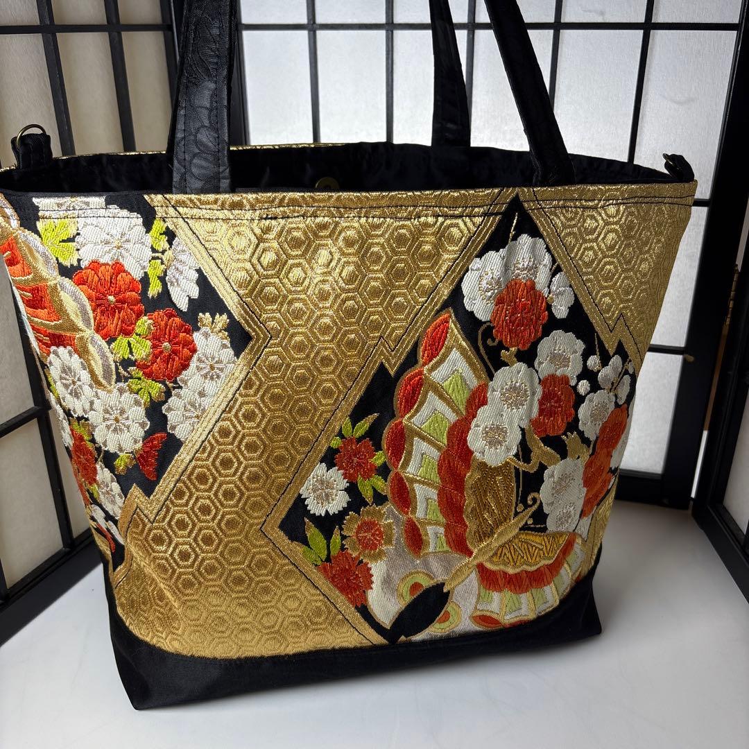 帯リメイクバック、ハンドメイドバック、さえ