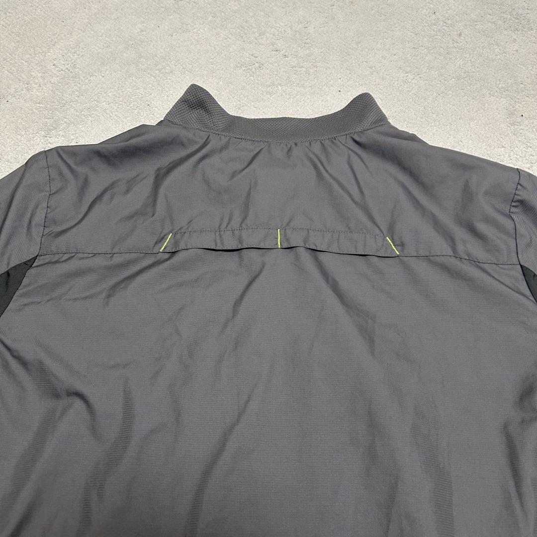 ナイキ スウッシュ ピステ 上下セット ナイロン 黒 グレー 蛍光イエロー XL