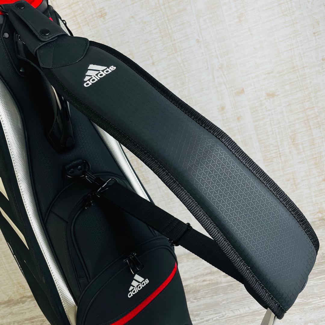 adidas アディダス　ツアープロダイナミック キャディバッグ 鏡面3ライン