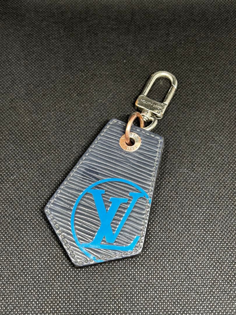 (*店様 【本物】ヴィトン キーリング エピ ブルー メンズ レディース M68