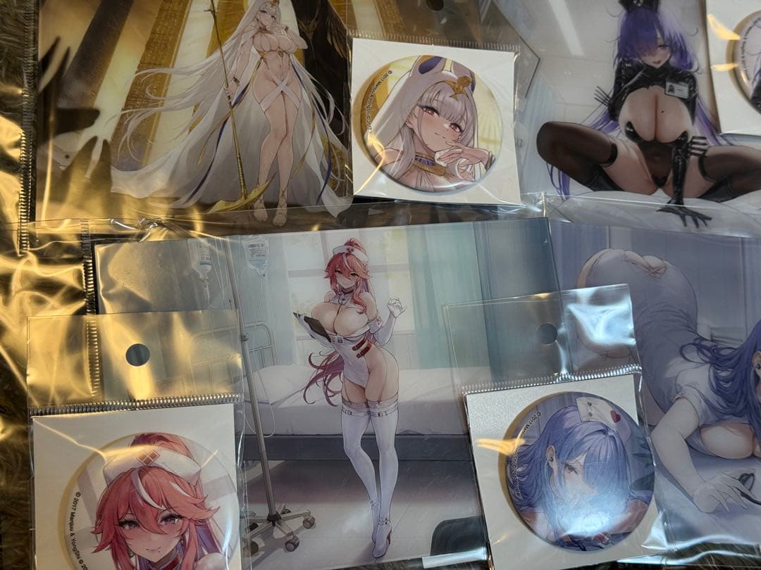 アズレン　アクスタアートパネル　缶バッジ　セット　未開封