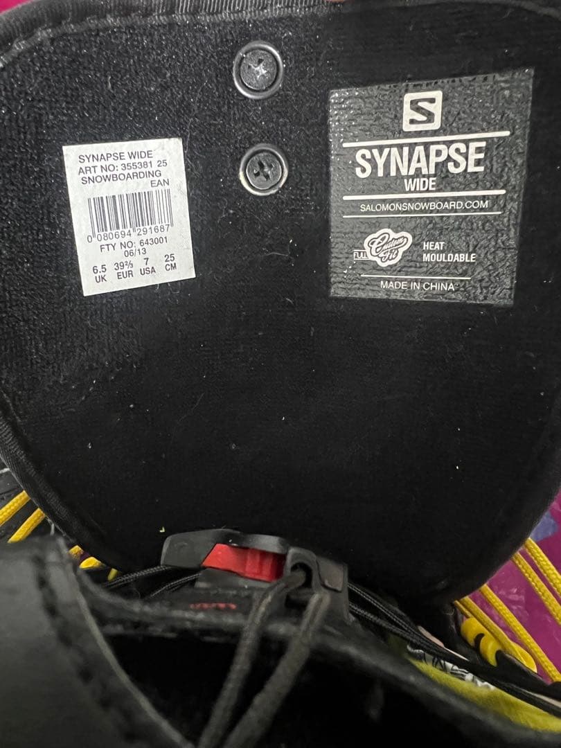 SALOMON SYNAPSE WIDE スノーボードブーツ 25cm