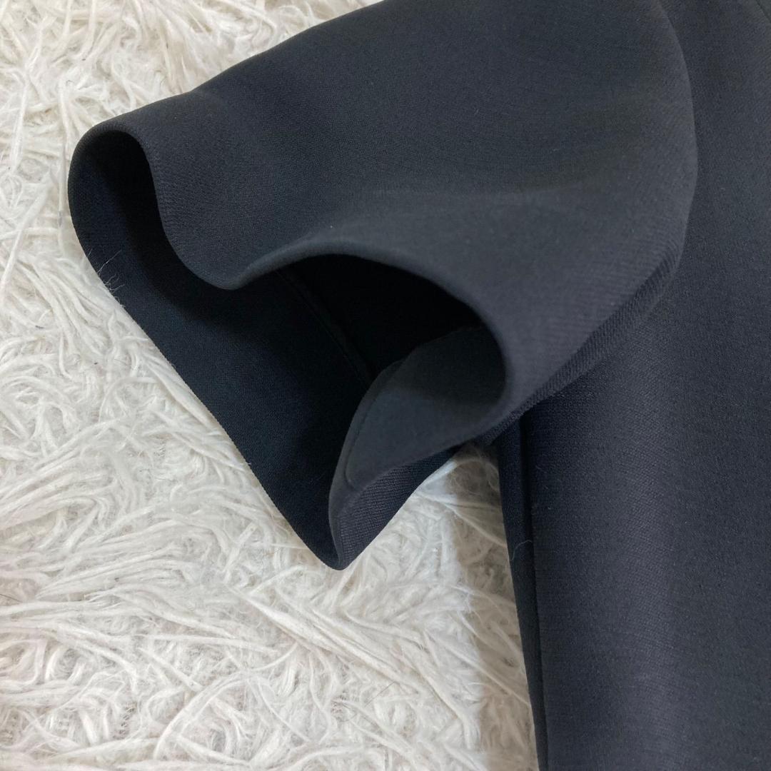 17442✨ルイヴィトン 金ボタン LVロゴ レース切替フレアワンピース ウール