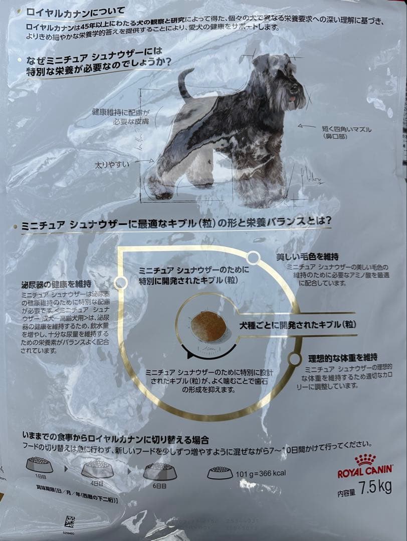  CANIN ミニチュアシュナウザー 7.5kg✖︎２袋
