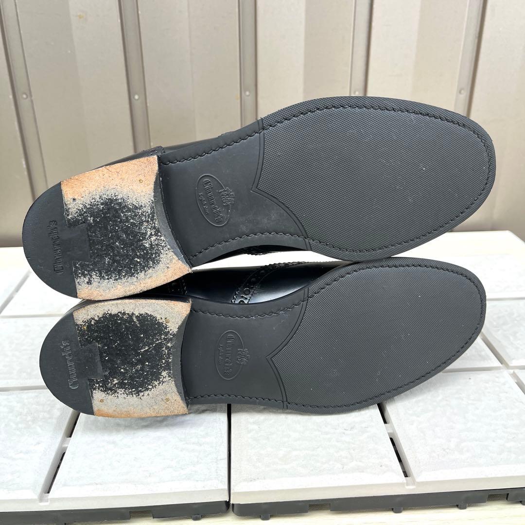 38 チャーチ KETSBY サイドゴア　ショートブーツ 黒　24.5