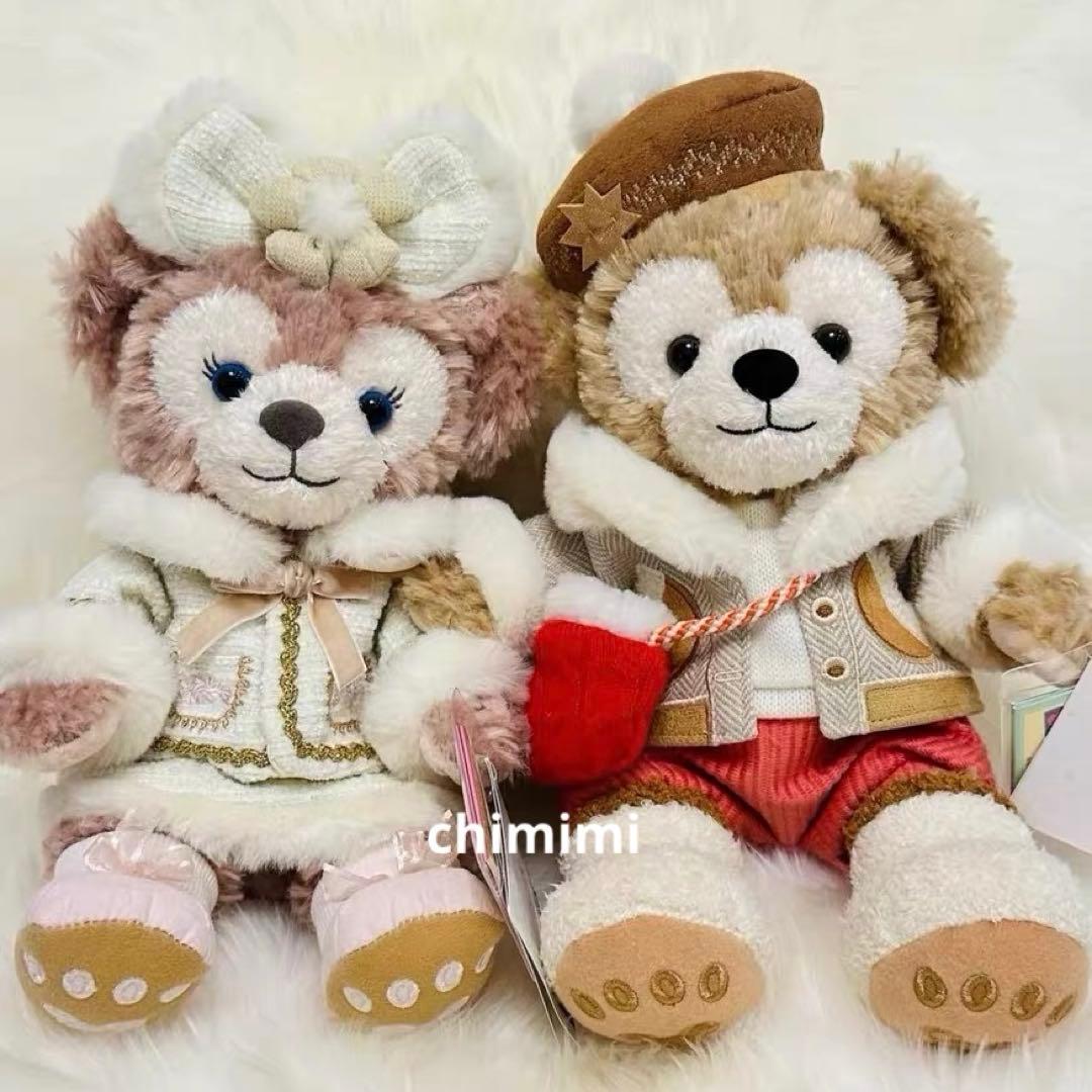 写真子発送❣️上海ディズニークリスマス　ダッフィーシェリーメイぬいぐるみセット