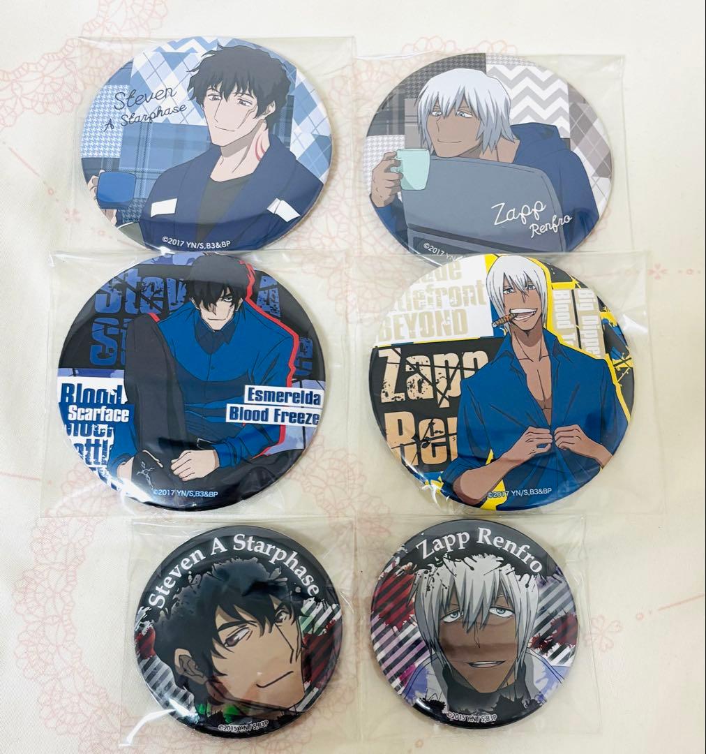 血界戦線　スティーブン　ザップ　アニくじ　缶バッジ