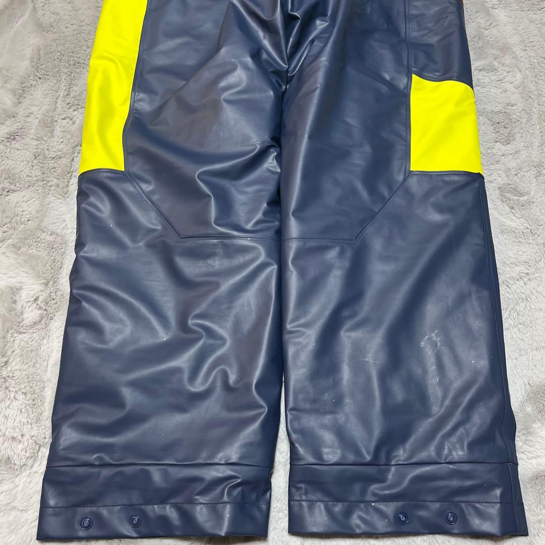 美品　シマノ　RB-035N マリンコールドウェザースーツネイビー/イエロー　Ｌ