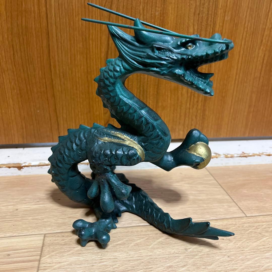龍 昇龍 正義 金属 金属工芸 置物 オブジェ インテリア