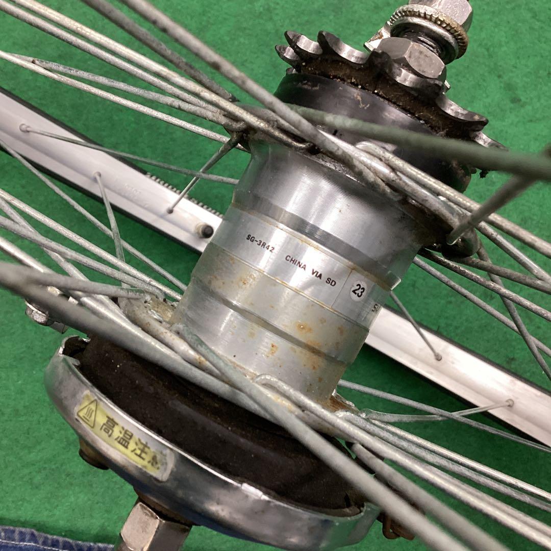 アルミリム　後輪 26x1-3/8 タイヤ付　内装3段　26インチ　リア