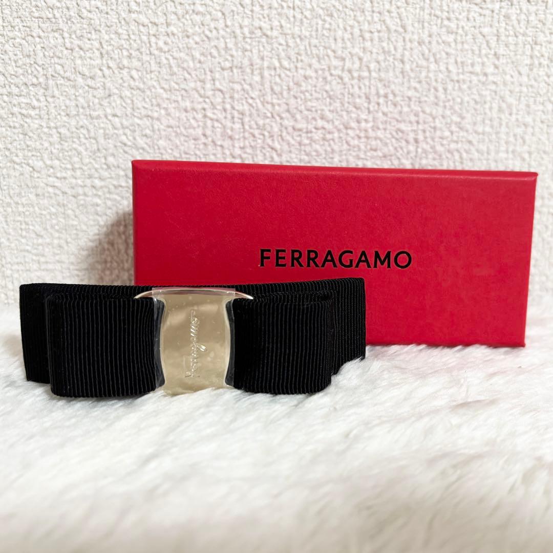 新品未使用【FERRAGAMO】 フェラガモ ヴァラ・リボン バレッタ