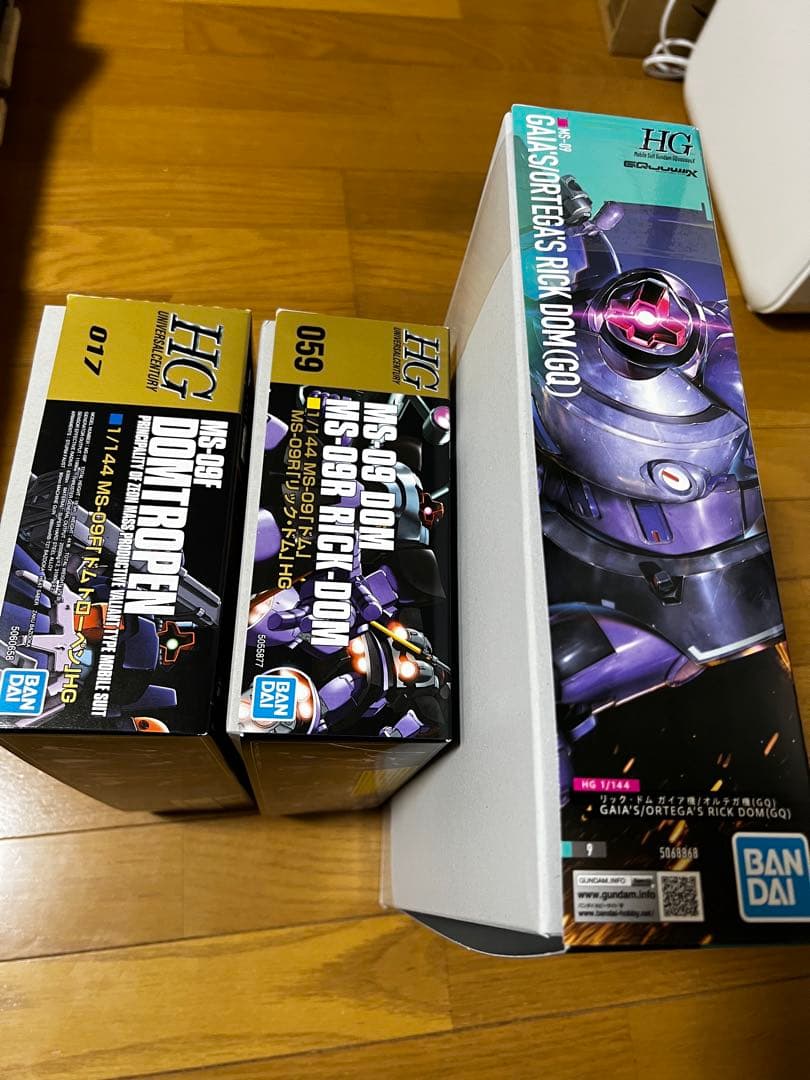 ガンプラ　ドム　ドムトローペン　GQリックドム(ガイアオルテガ機) 3点セット
