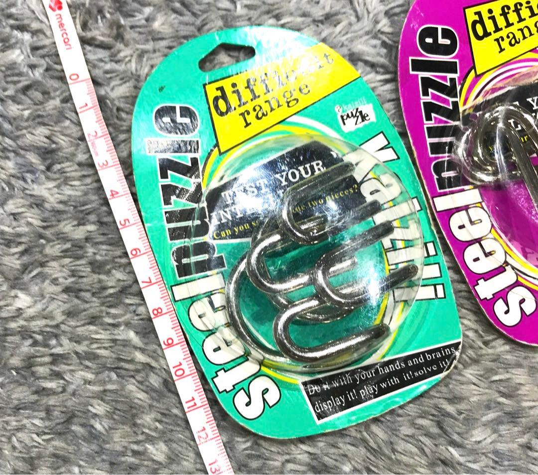 【新品】知恵の輪・steel puzzle 3セット