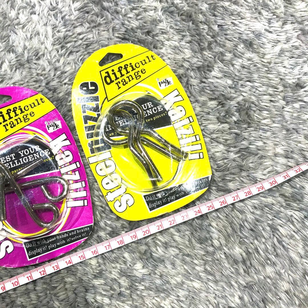 【新品】知恵の輪・steel puzzle 3セット