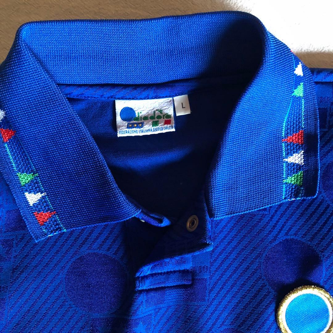 イタリア代表　バッジョ　94ワールドカップ　ホーム　ユニフォーム　イタリア製