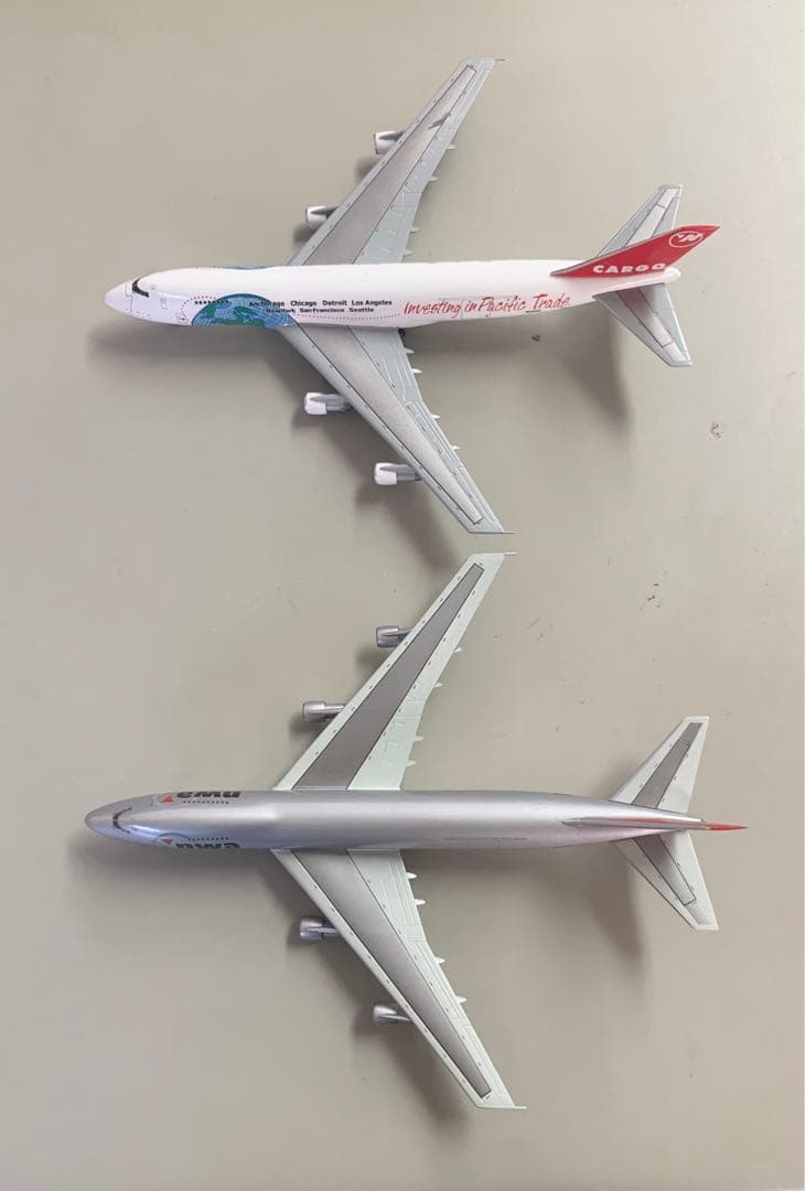 nwa northwest airlines 747-200F 2機セット