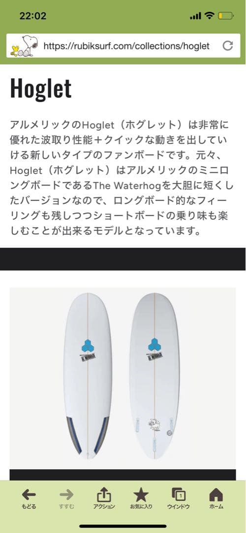 AL MERRICK Hoglet 6.1ショートボード