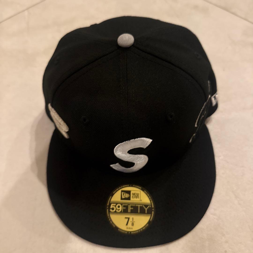 Supreme 59FIFTY ブラック キャップ 7 1/8