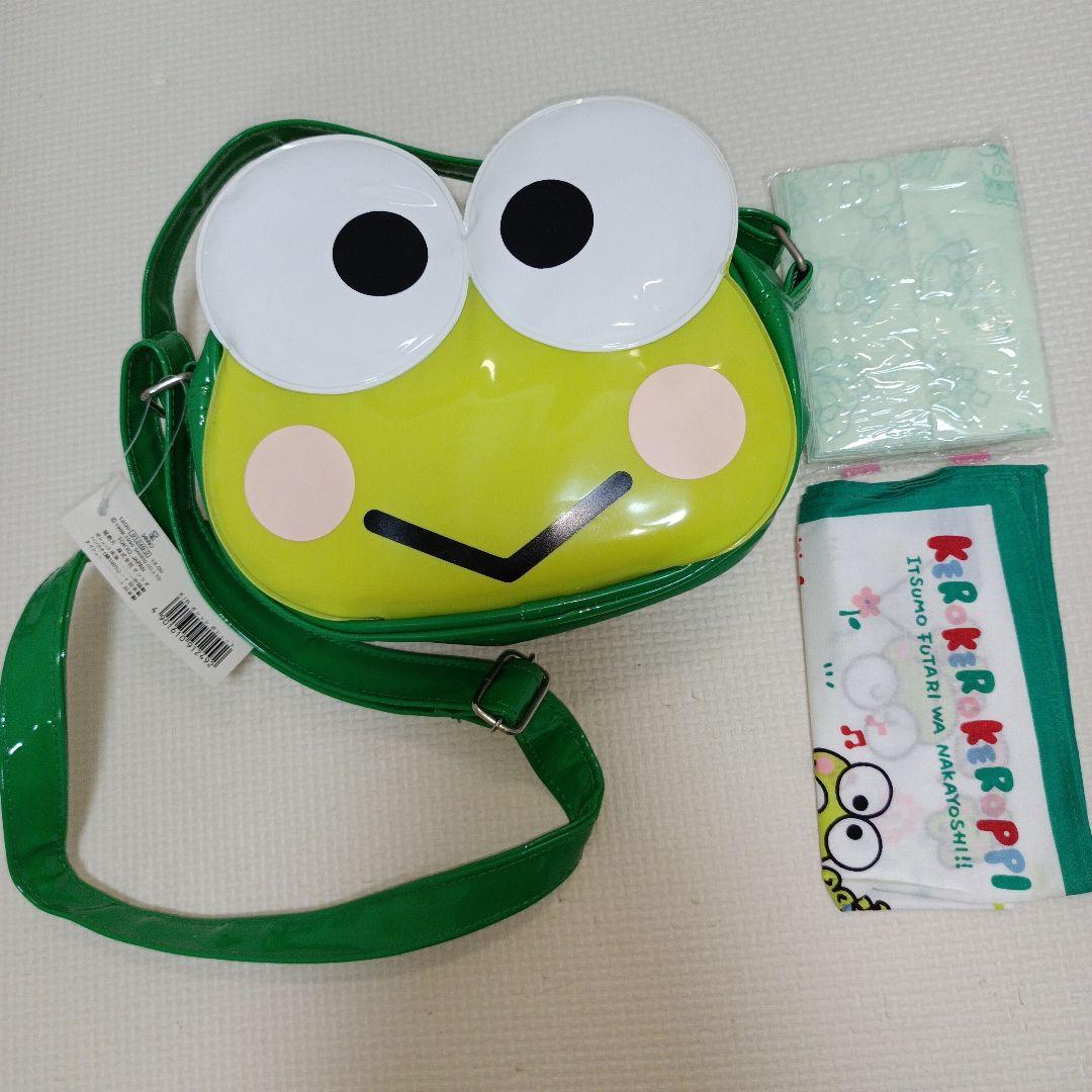 サンリオ　けろけろけろっぴ　ポシェット　ハンカチ　ポケットティシュー　レトロ