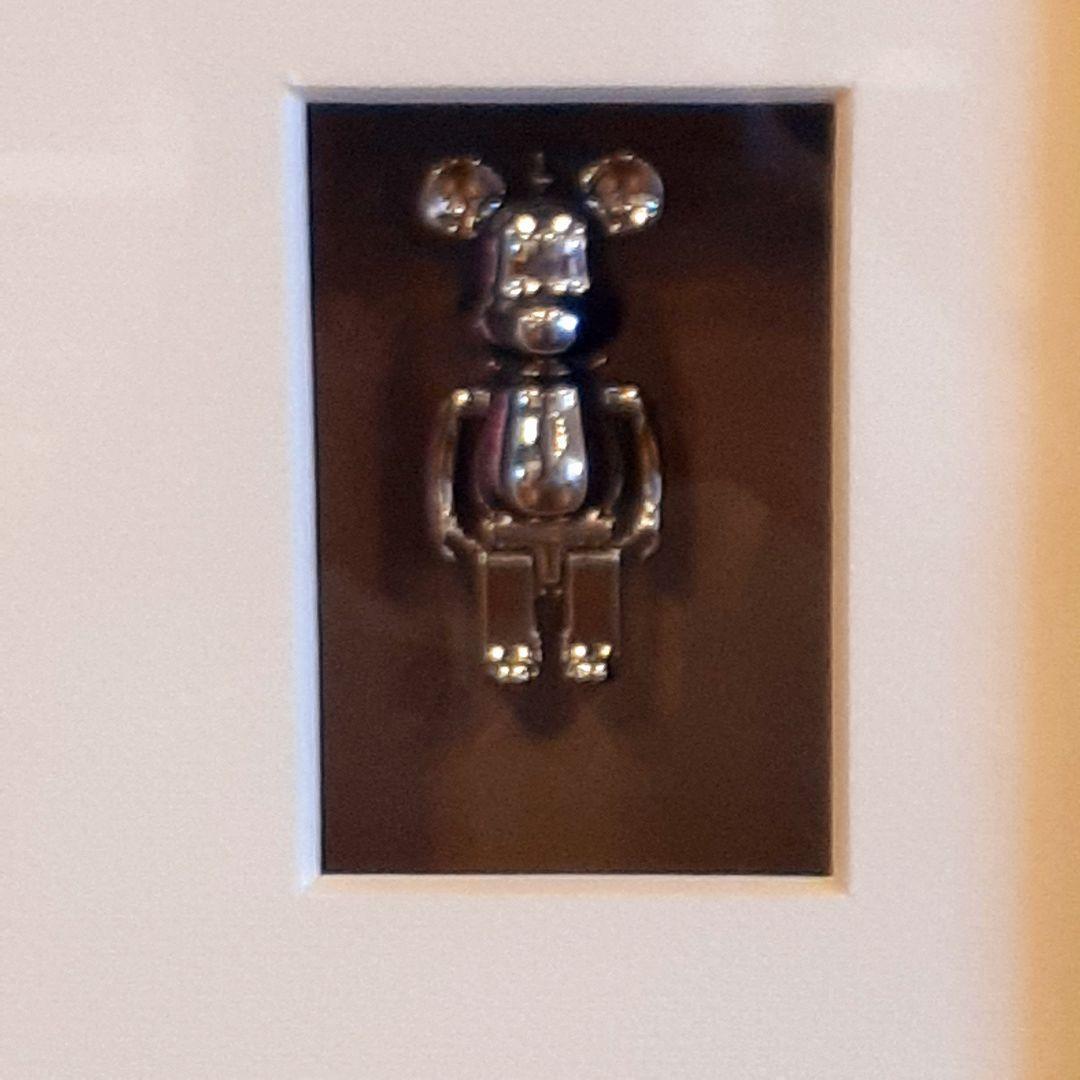 輸入雑貨　希少　ベアブリック　フィギア入り　特殊アートパネル
