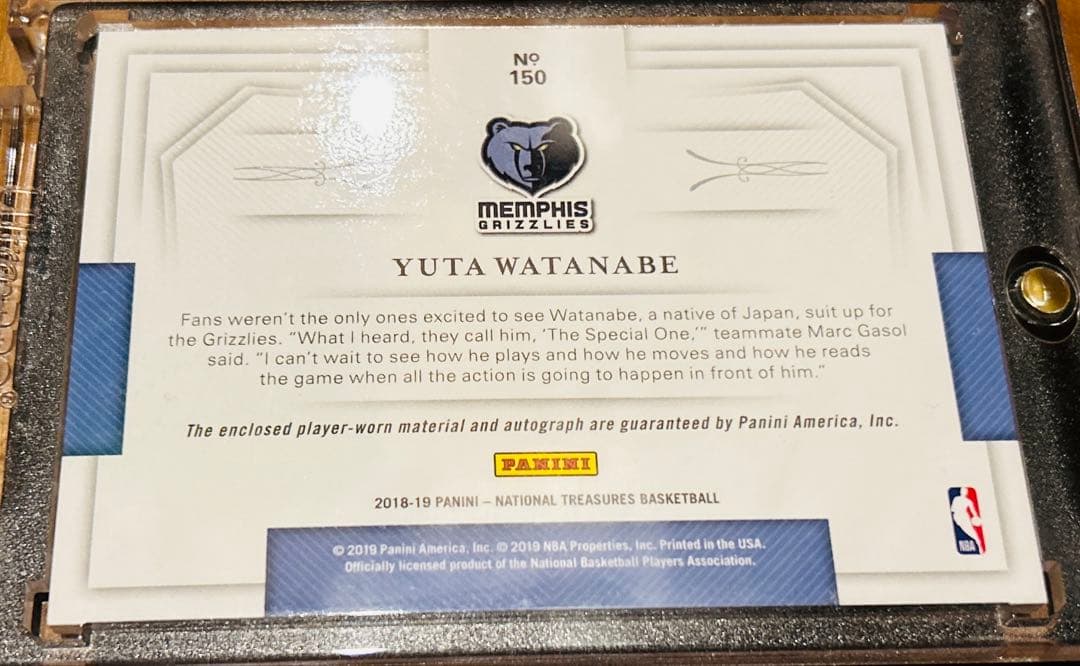 【25枚限定】NBAカード RC Auto 渡邊雄太 サイン