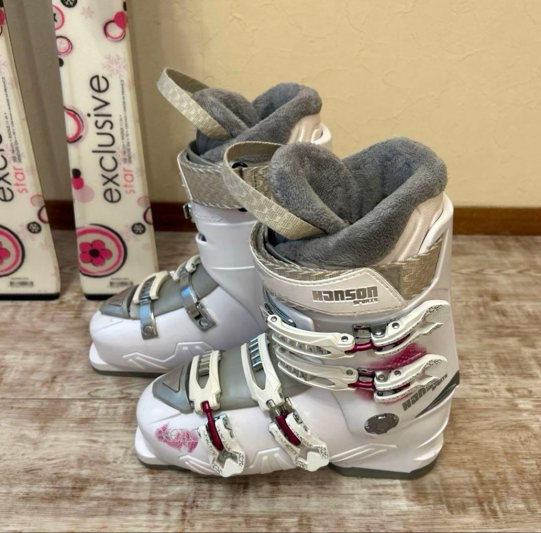 ◾️カービングスキーセット　板154㎝　ブーツ25㎝　女性用　レディース用