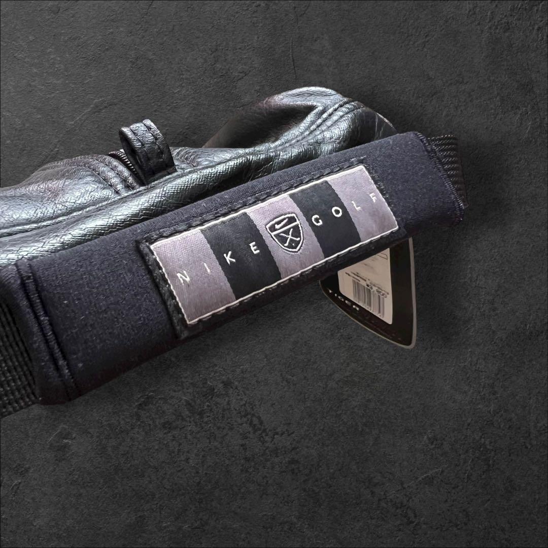 【新品未使用】00s Nike golf タイガーウッズ　シューズケース　黒　革