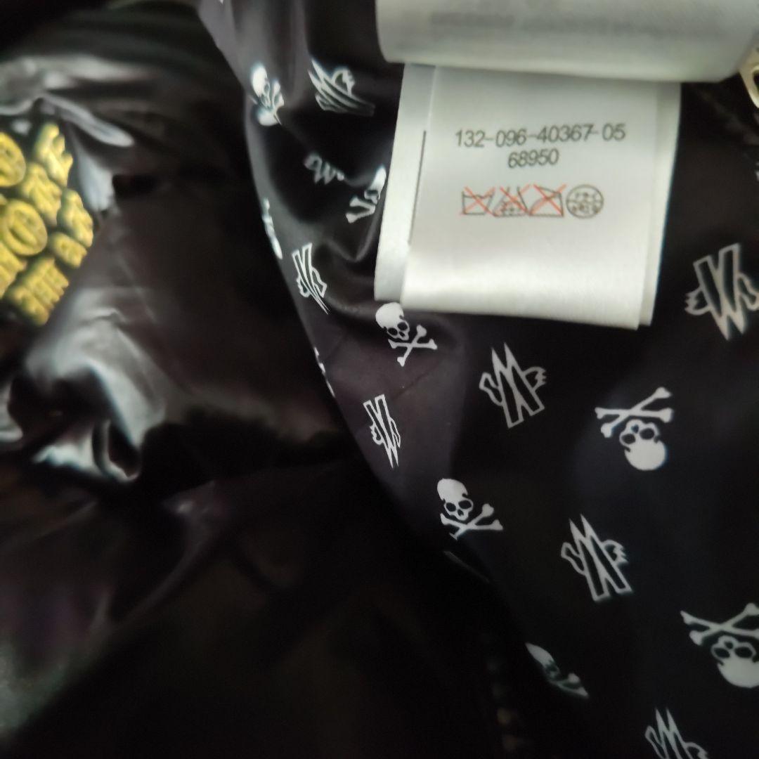 ワッペンブラックダウンジャケット