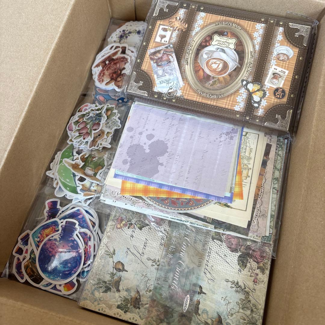 3 断捨離　セット　コラージュ　まとめ　素材　日記　紙もの　おすそ分け