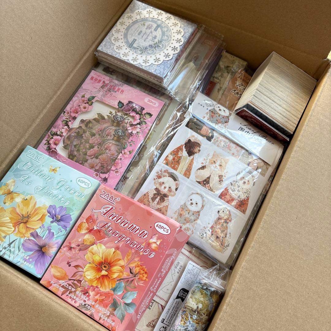 3 断捨離　セット　コラージュ　まとめ　素材　日記　紙もの　おすそ分け