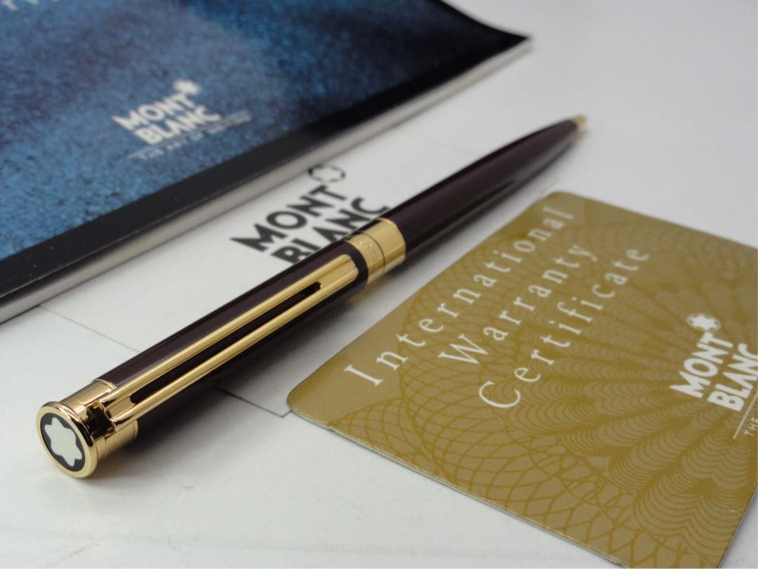 入手困難レアな銘品！ノブレス・エレガンス・ボルドー・カラー★モンブランボールペン