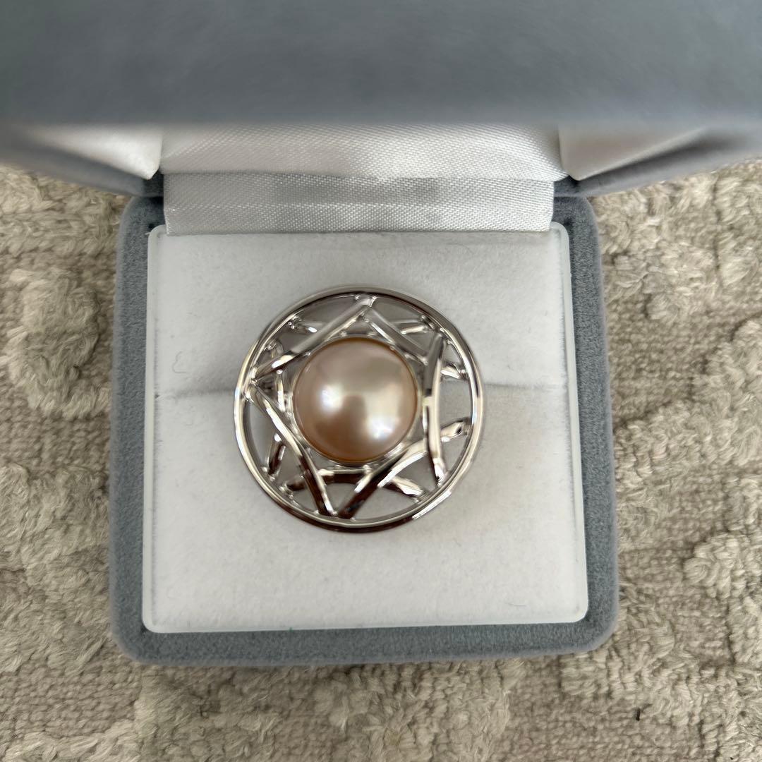 田崎　タサキ　スター形状パールブローチ