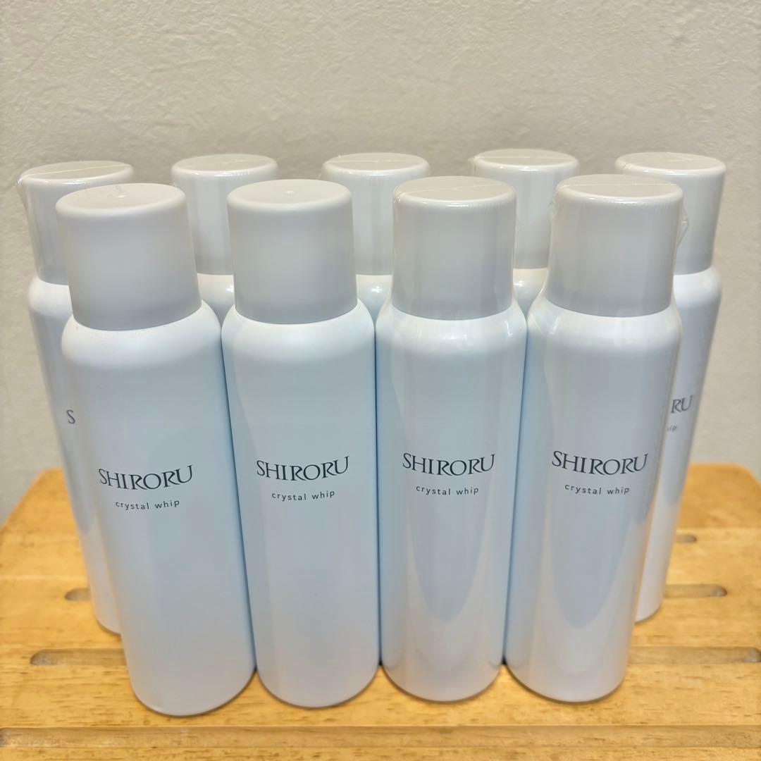 SHIRORU crystal whip 120g 洗顔料　9本セット