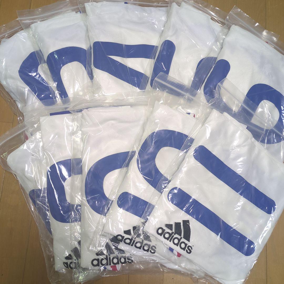 adidas 長袖ユニフォーム(白)　10枚セット