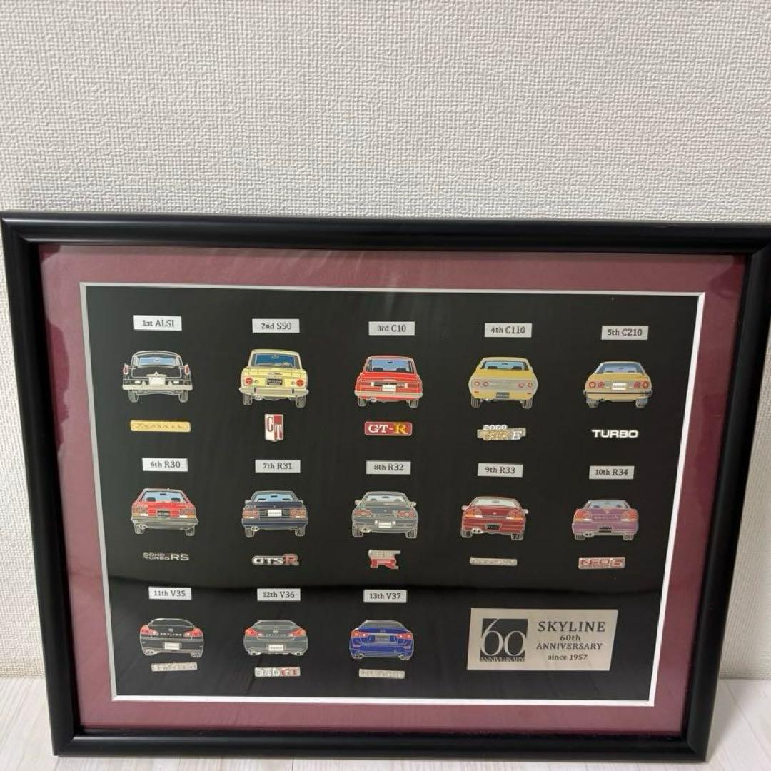 SKYLINE 60th ANNIVERSARY since1957額飾
