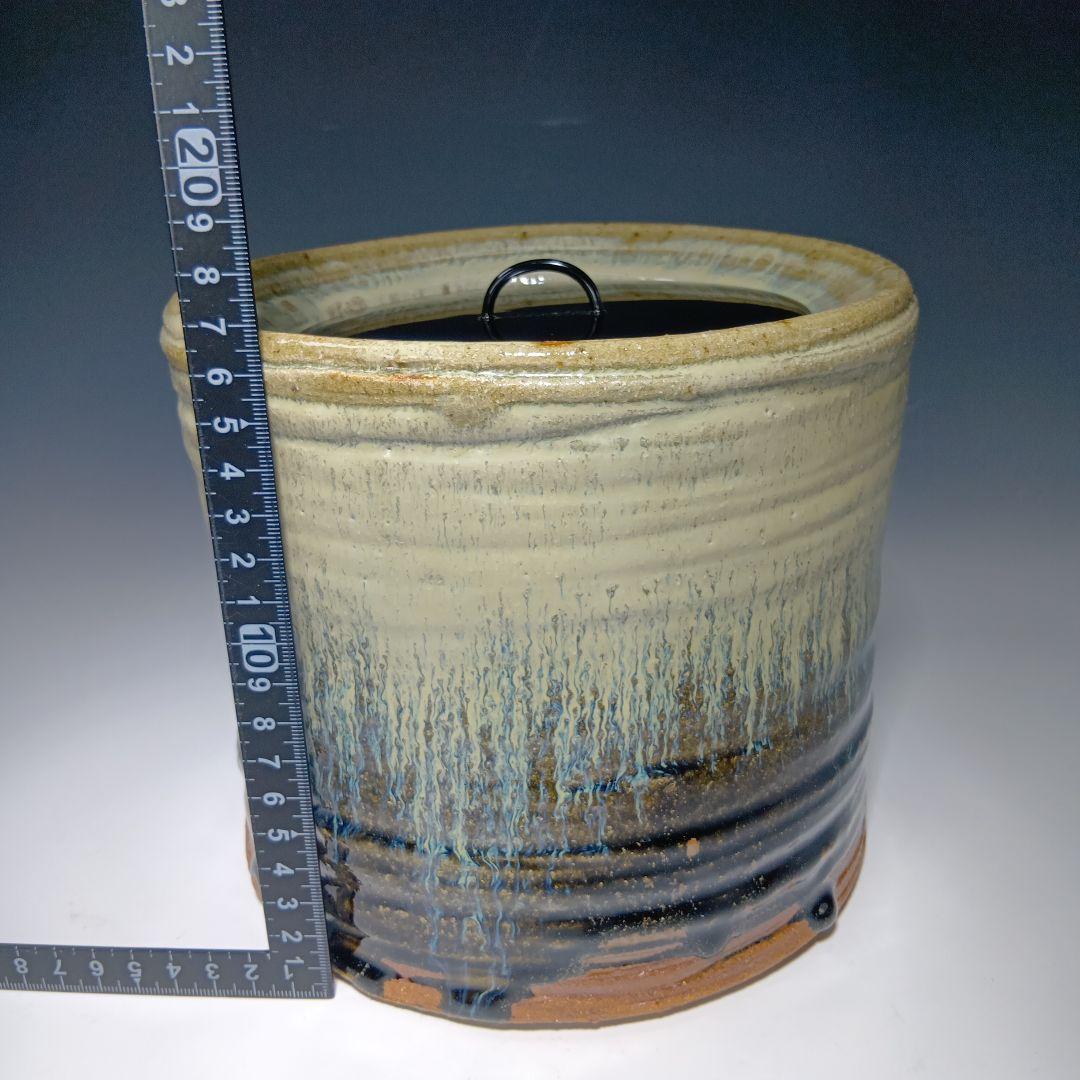 茶道具　徳澤守俊造　朝鮮唐津水指　 共箱　未使用品　美品