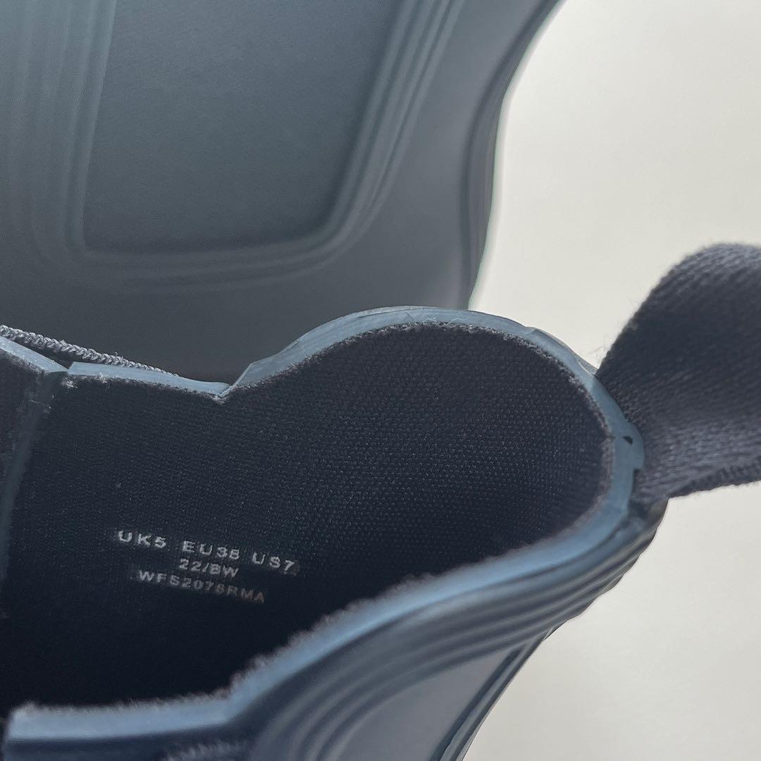 未使用級✨ハンター サイドゴア レインシューズ ネイビー　UK5 24