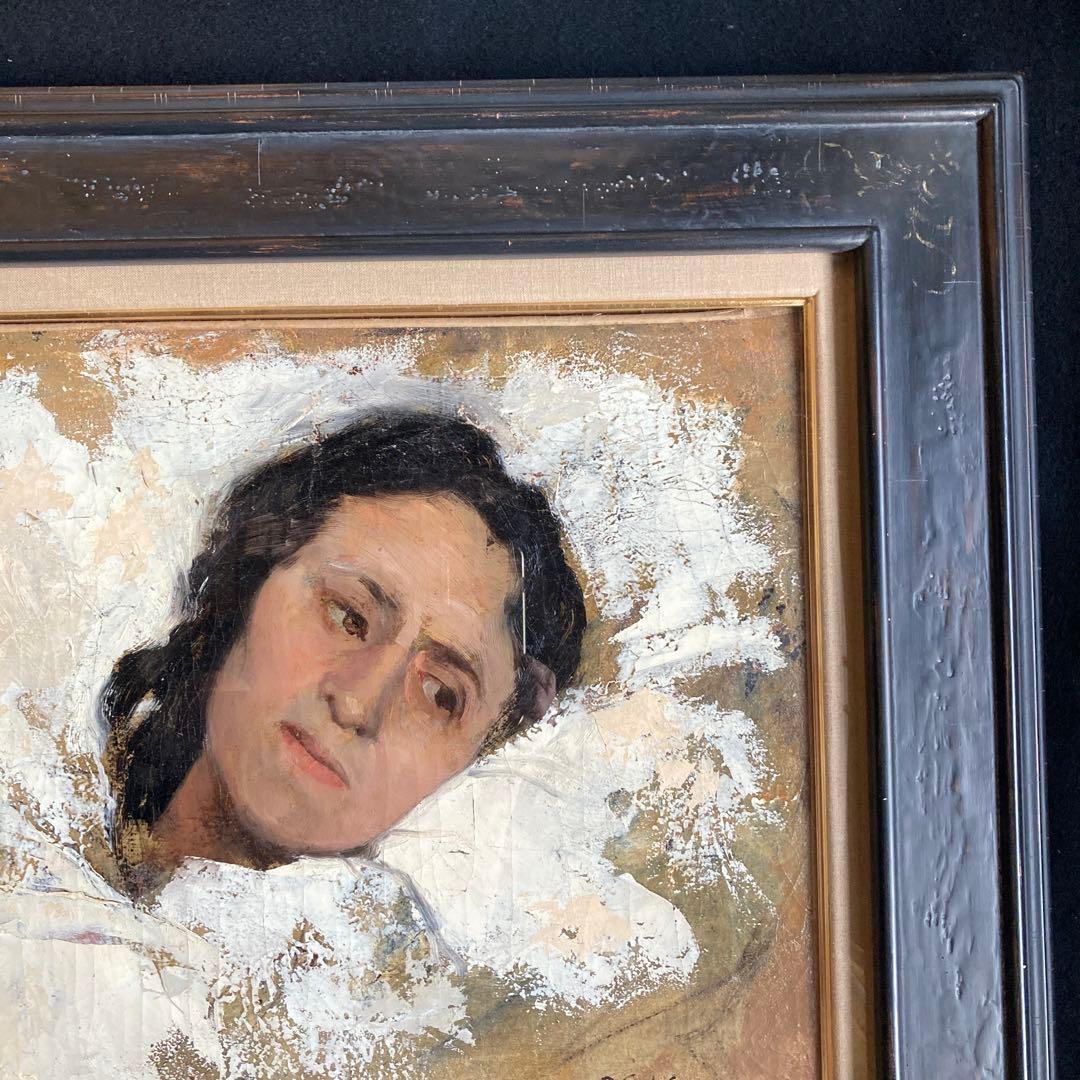 //ちよりん//T. Goudi,Limn 人物画 特注額絵41×53cm