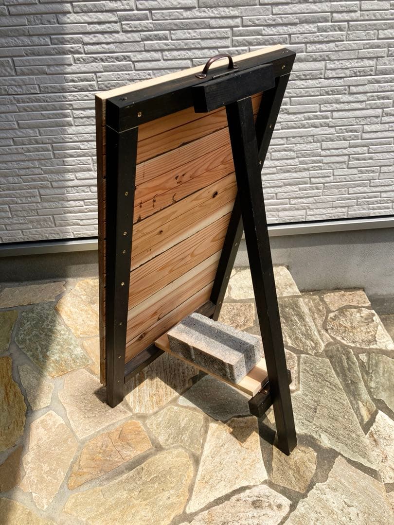 サイズオーダー　Ａ型看板　杉　かっこいい　オリジナル　おまけ