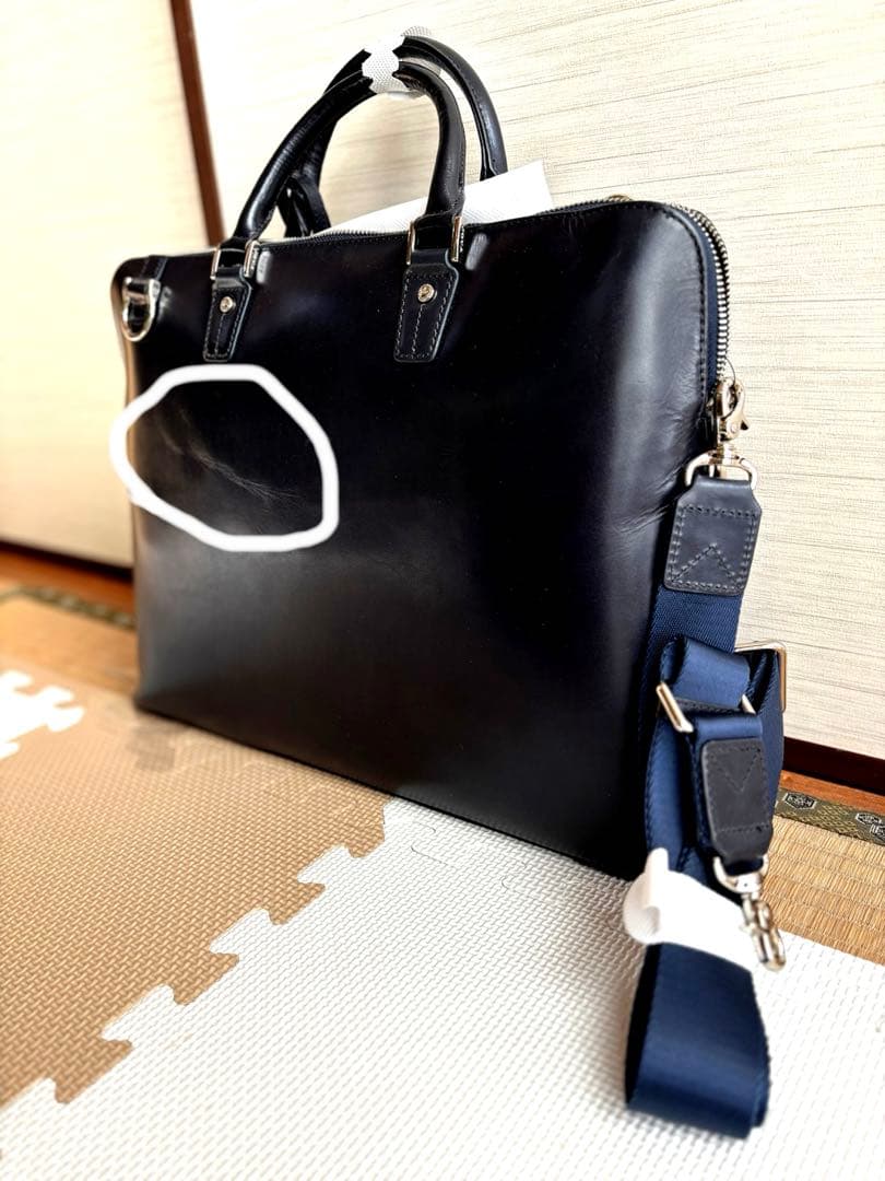 【新品】ビジネスバッグ【JOYA】ネイビー　牛革　未使用
