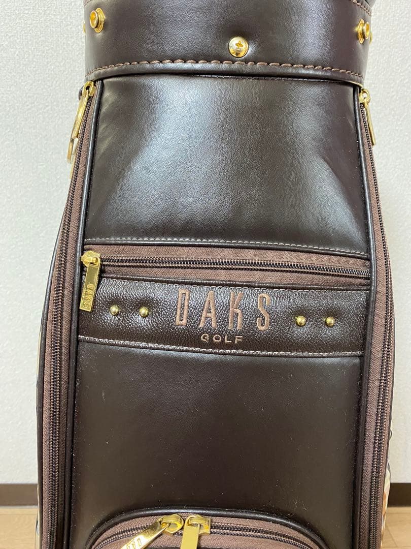 ブラウンレザーキャディバッグ