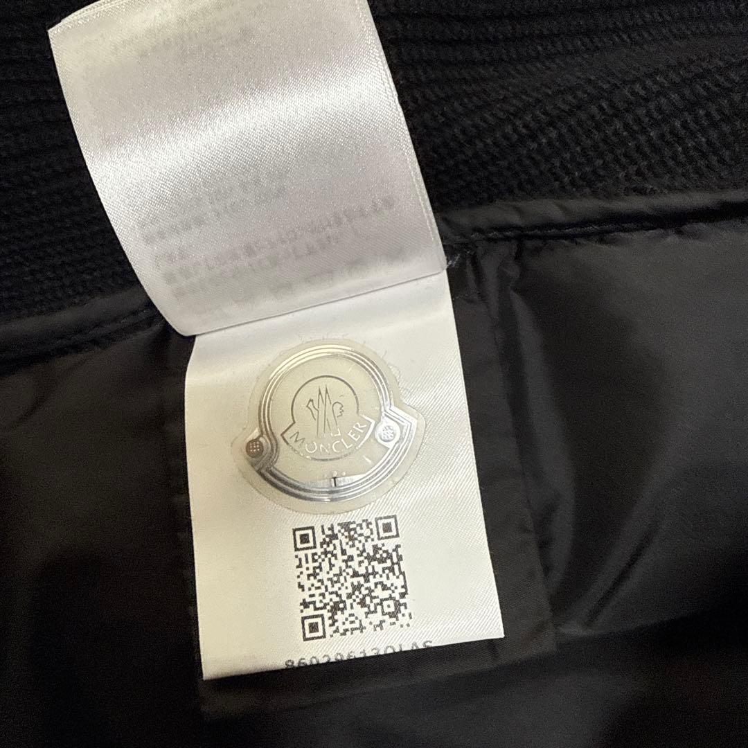 moncler モンクレール　ハイブリッド　ニット　ダウン　black M