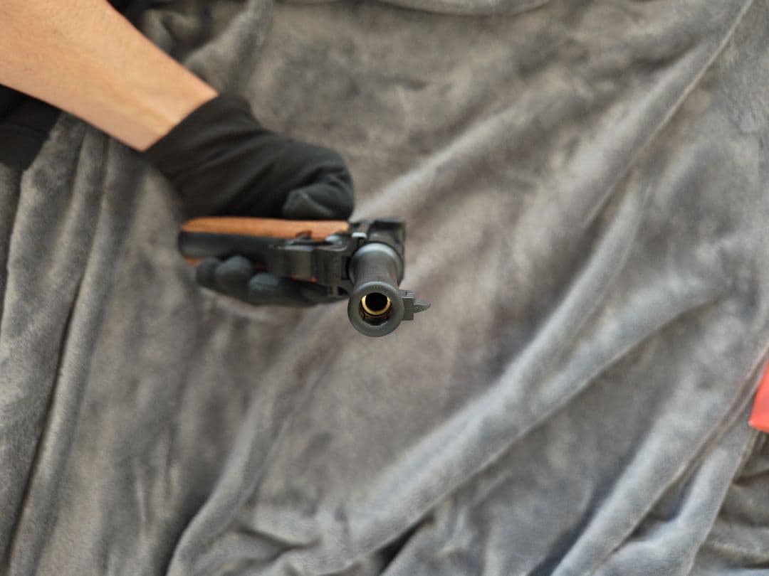 TANAKA LUGER P08 4inch HW ガスブロ マグ無 木グリ