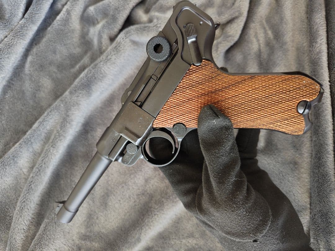 TANAKA LUGER P08 4inch HW ガスブロ マグ無 木グリ